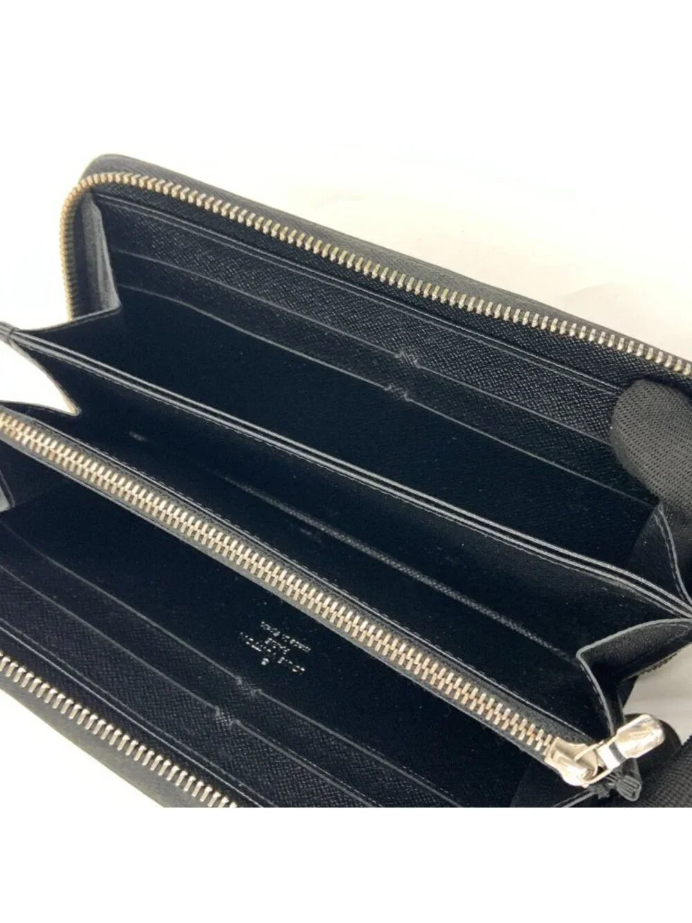 Louis Vuitton Epi Zippy Wallet Zip Around Black